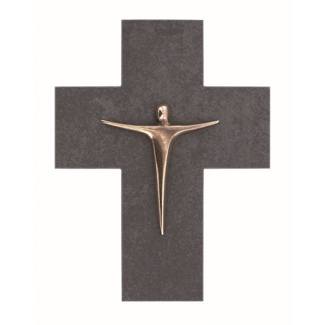 Schieferkreuz mit Corpus