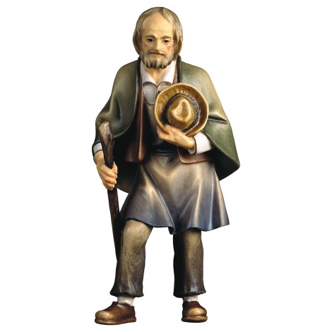 Bauer mit Stock der Hirtenkrippe