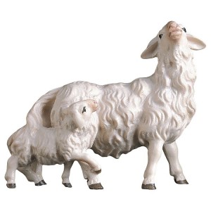 Schaf mit Lamm der Hirtenkrippe